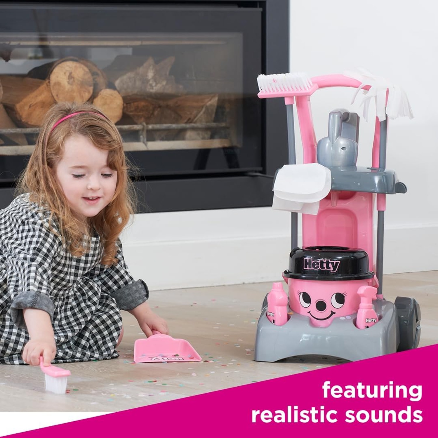 Kids Cleaning Trolley Set